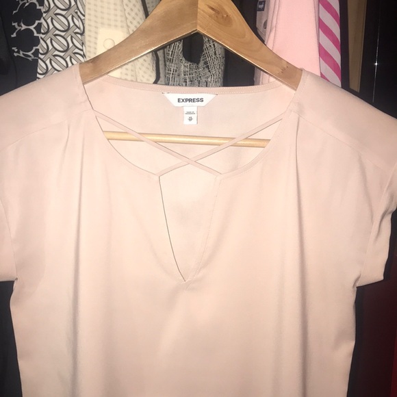 Nude Silk Express Blouse - Picture 3 of 4